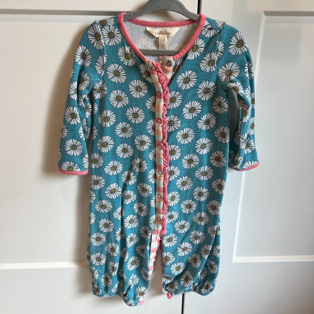 Matilda Jane Blue and Pink Baby Romper, 12-18 Months